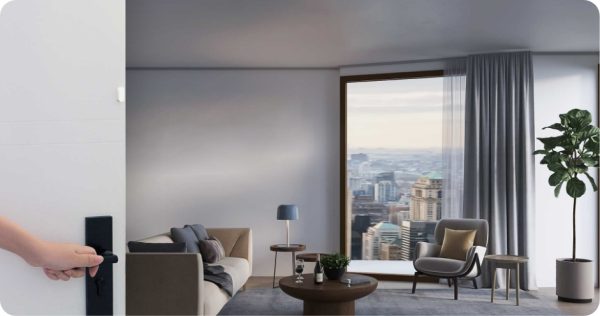 Bạn hoàn toàn có thể mở cửa từ xa ngay trên chiếc điện thoại thông minh 