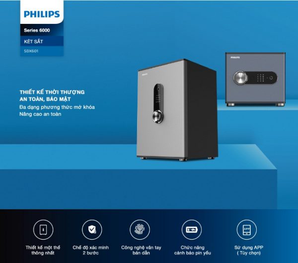 Két Sắt Điện Tử Philips SBX601