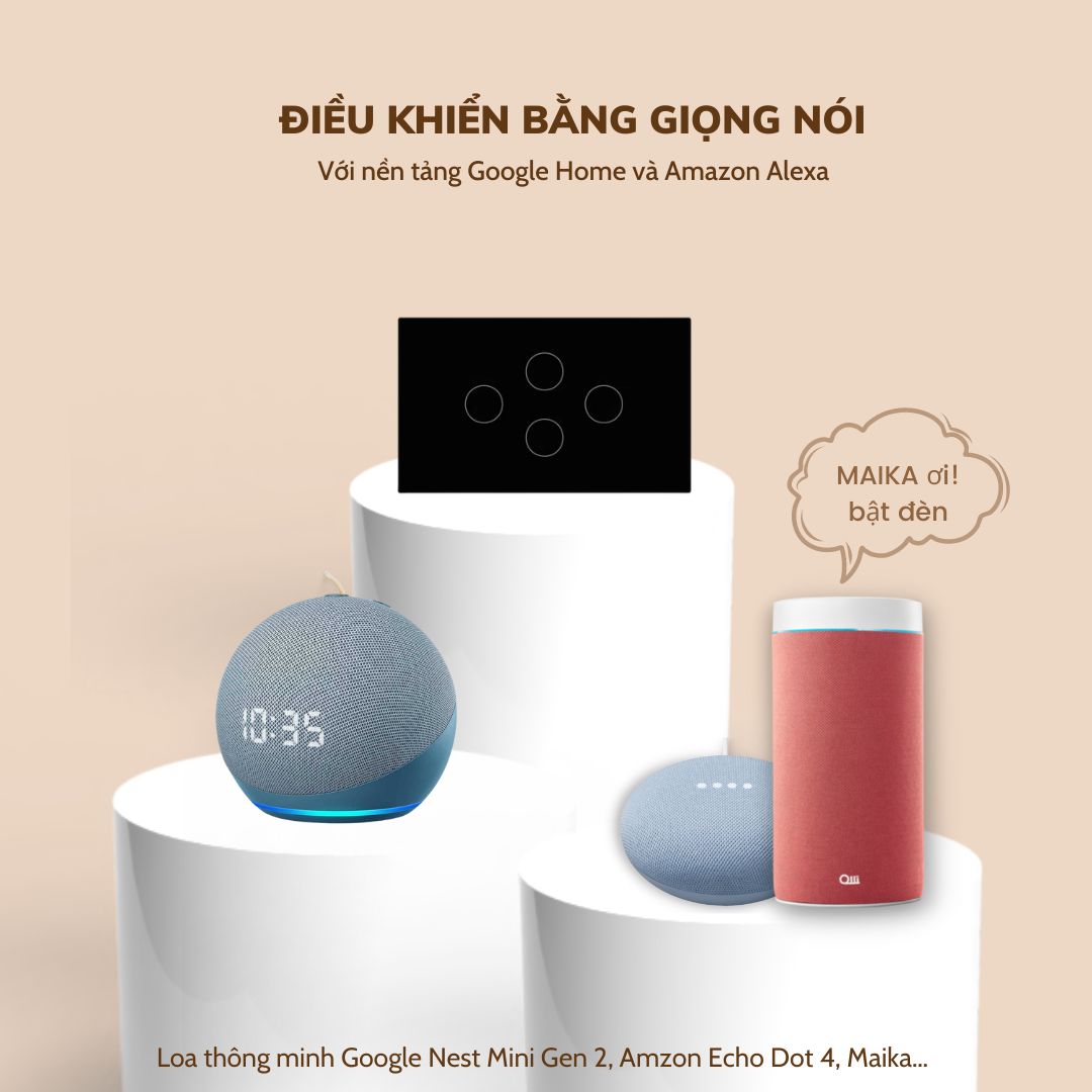 Công tắc thông minh Tuya Wifi 1 nút nhấn