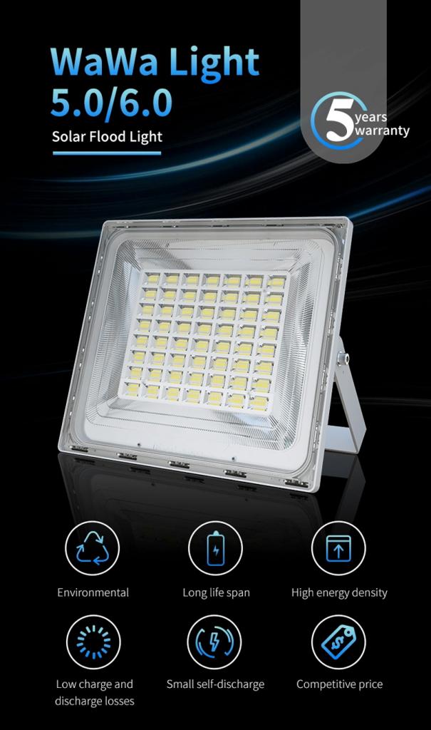 Đèn pha năng lượng mặt trời cao cấp EuLer Energy 400W Wawa Light 5.0